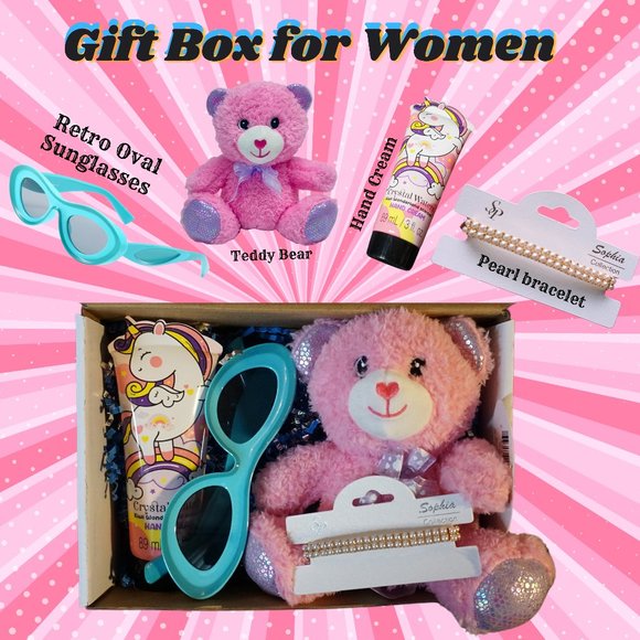 Mothers Day Fashion Gift Box for Women, & Pearl bracelet, Sunglasses - Picture 1 of 2